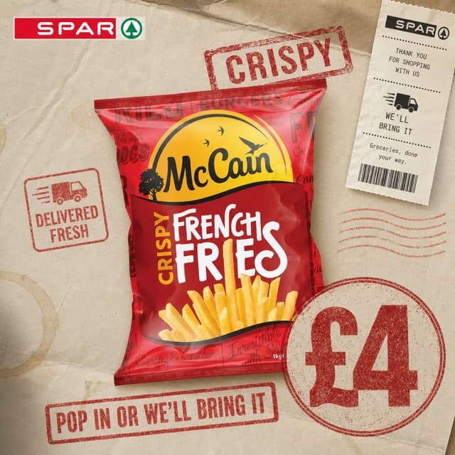 A polished social media post created for a local SPAR retailer